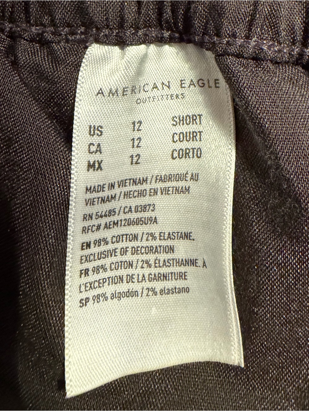 American Eagle High Rise Paper Bag Barrel Corduroy Pants 12 S Baggy Street-wear - Picture 5 of 5
